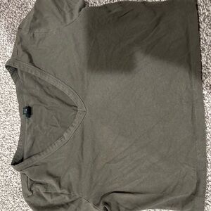 Target Gray Crop Top Casual Essential